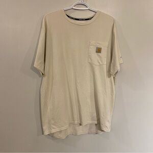 Carhartt Force Men's Cream Pocket T-Shirt men’s large